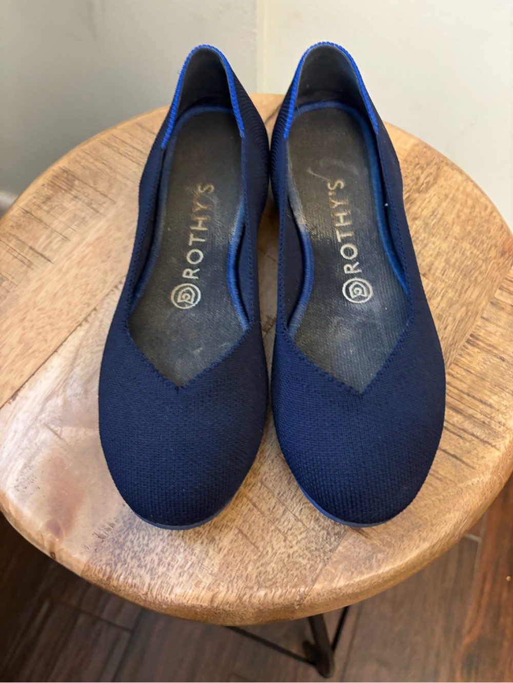 Rothy's Women's Navy Knit Ballet Flats 7